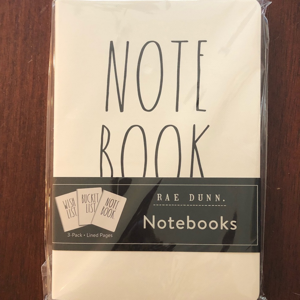Rae Dunn set of 3 Notebooks